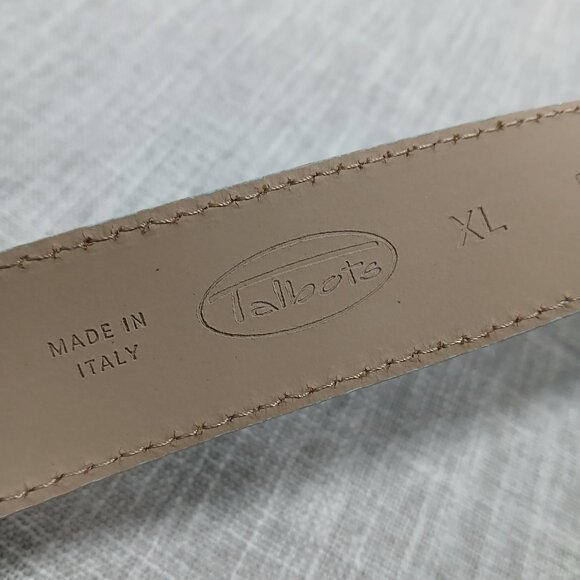 Talbots Genuine Teal Leather with Silver Buckle Made in Italy Size XL - Picture 7 of 11